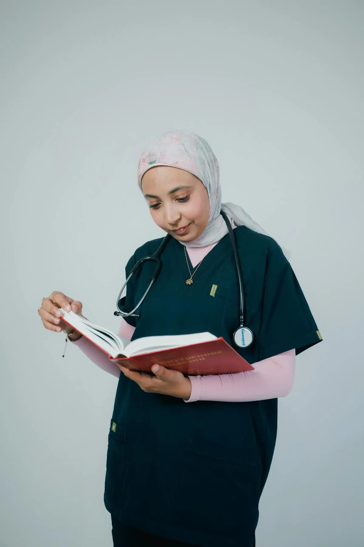 Nursing students studying