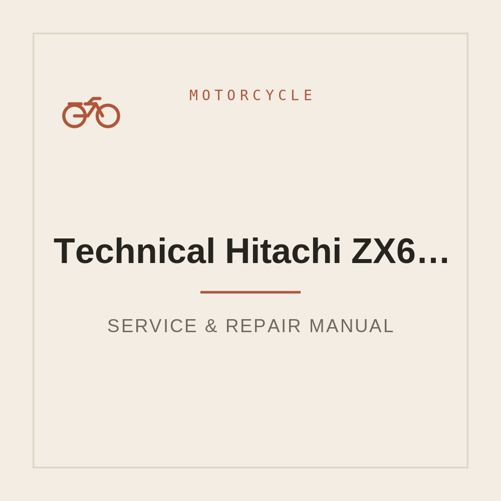 Technical Manual Hitachi ZX670LC-5A ZX690LCH-5A| TTJBG-EN-00 — repair manual cover