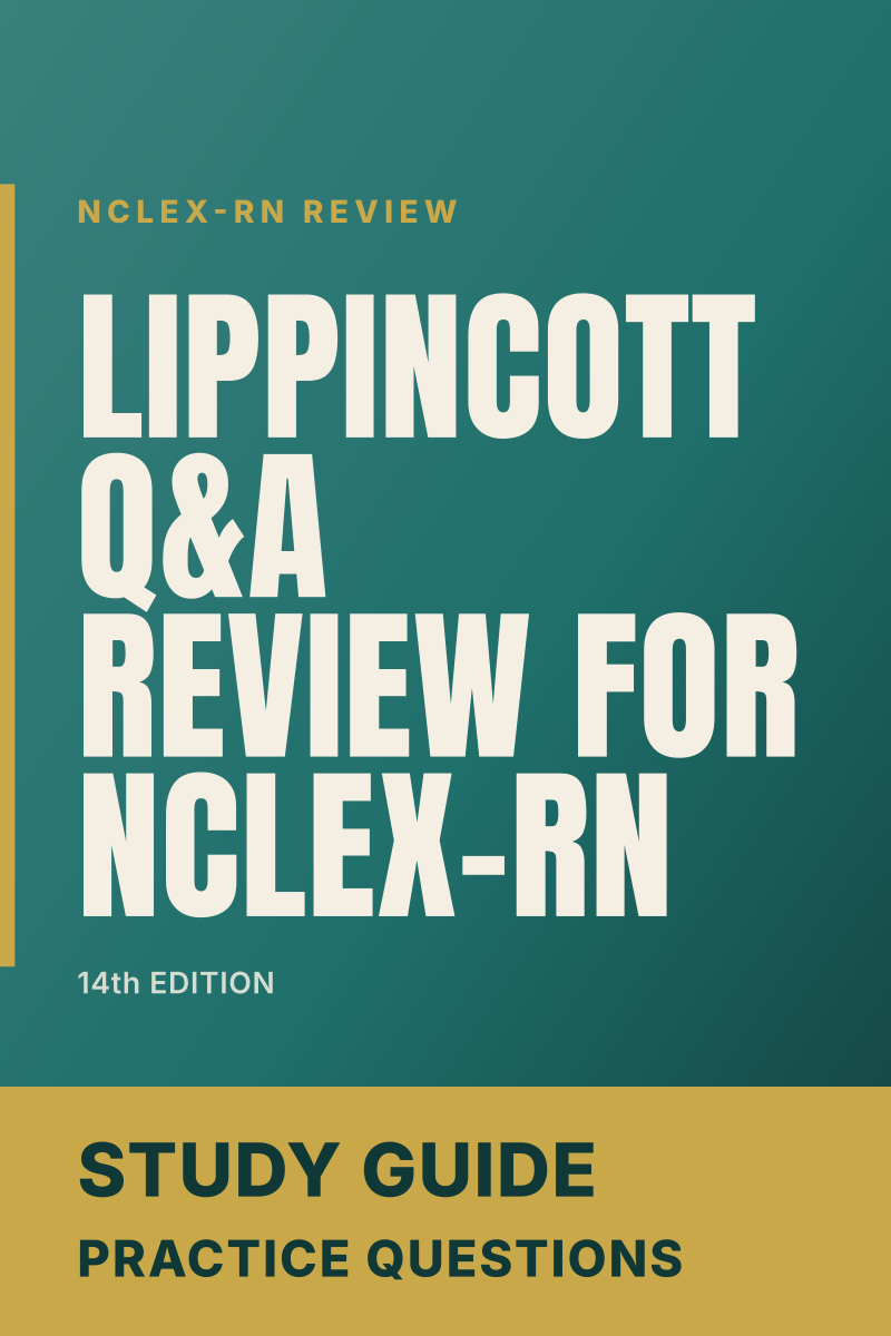Lippincott Q&A Review for NCLEX-RN (14th Edition) study guide cover