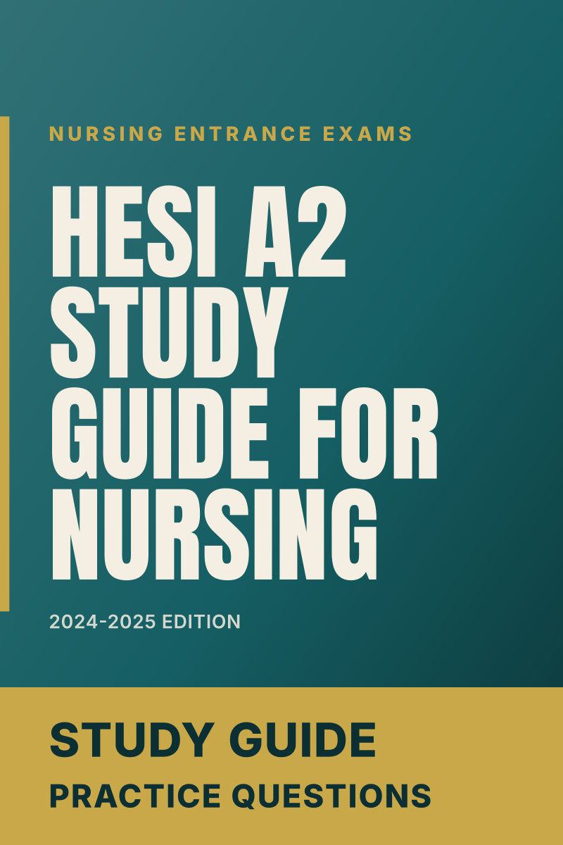 HESI A2 Study Guide for Nursing (2024-2025 Edition) study guide cover