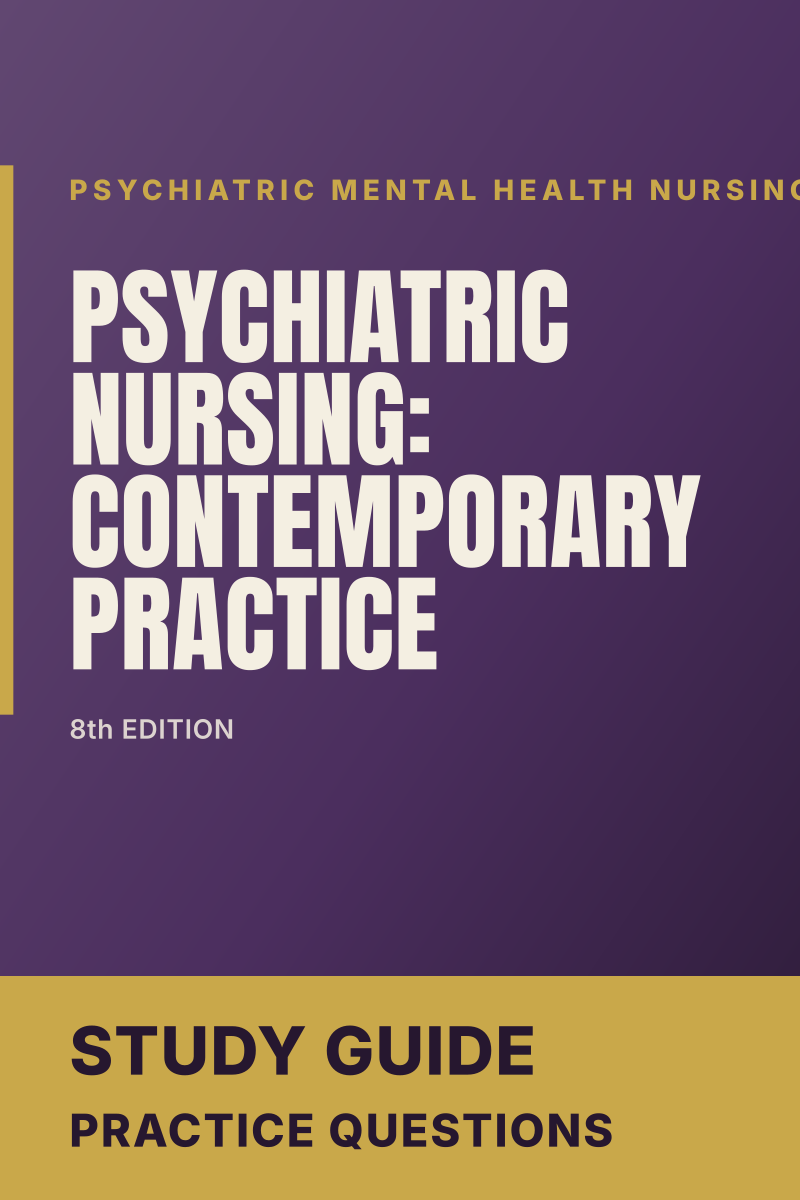 Psychiatric Nursing: Contemporary Practice (8th Edition) study guide cover