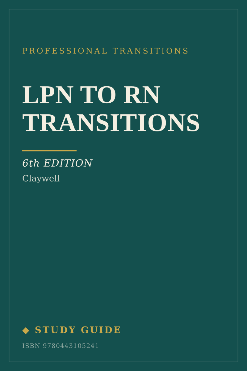 LPN to RN Transitions (6th Edition) study guide cover