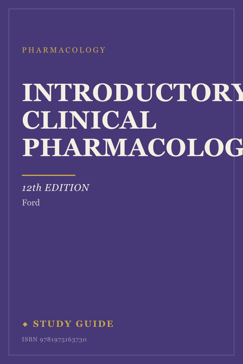 Introductory Clinical Pharmacology (12th Edition) study guide cover