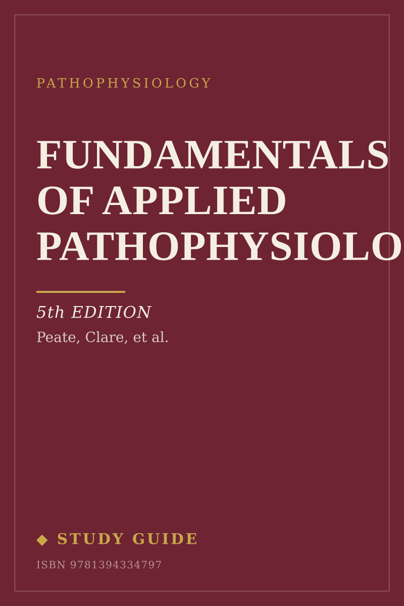 Fundamentals of Applied Pathophysiology (5th Edition) study guide cover