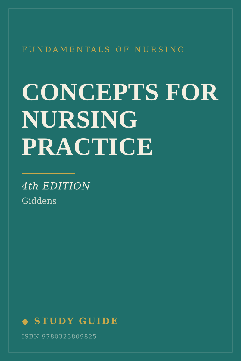 Concepts for Nursing Practice (4th Edition) study guide cover
