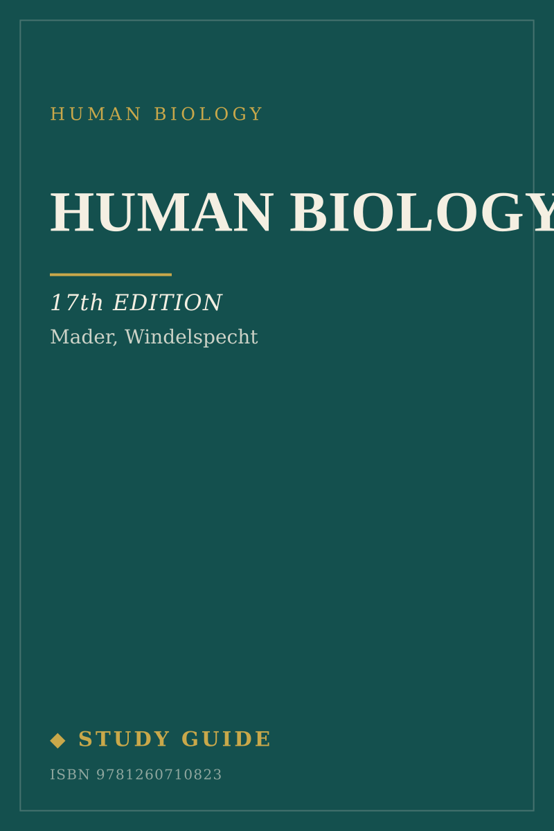 Human Biology (17th Edition) study guide cover