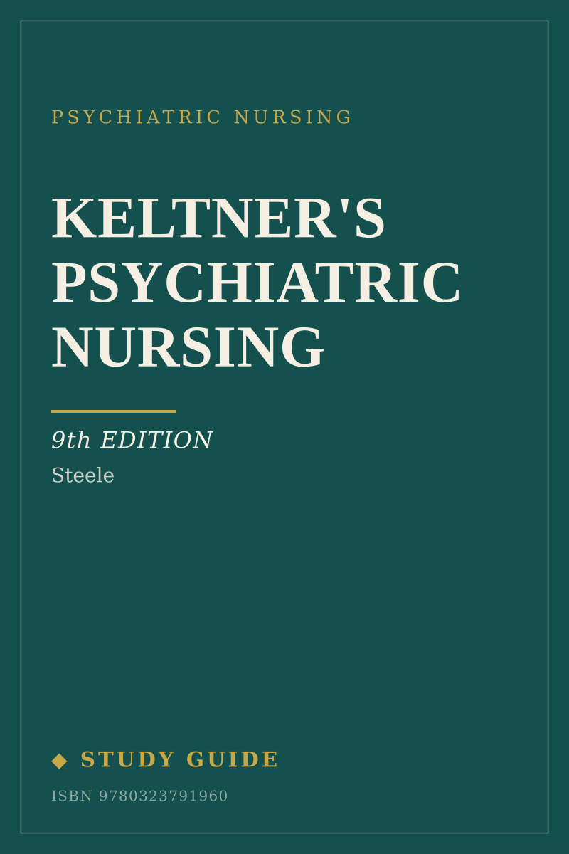Keltner's Psychiatric Nursing (9th Edition) study guide cover