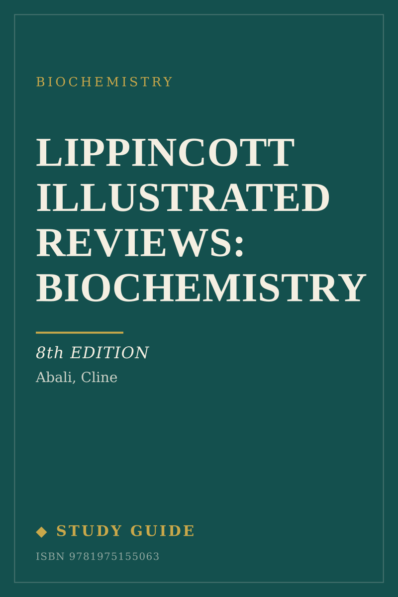 Lippincott Illustrated Reviews: Biochemistry (8th Edition) study guide cover