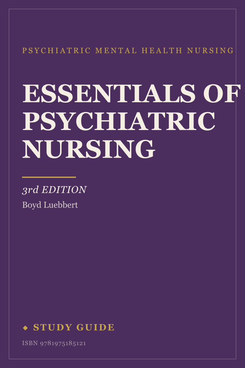 Essentials of Psychiatric Nursing (3rd Edition) study guide cover