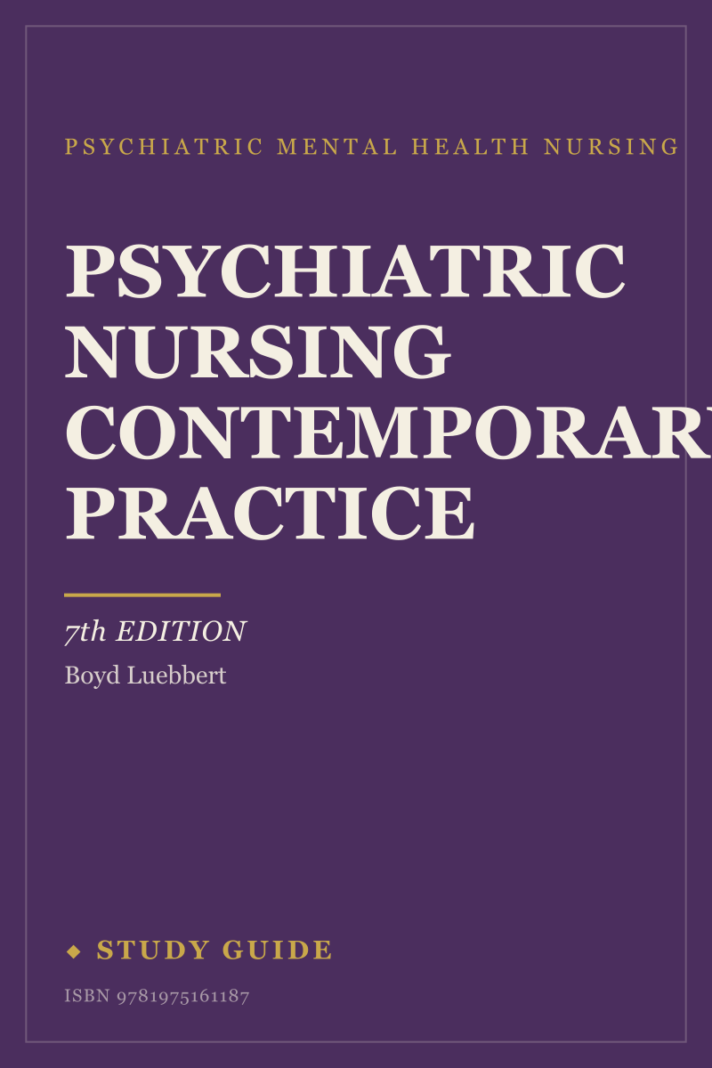 Psychiatric Nursing Contemporary Practice (7th Edition) study guide cover
