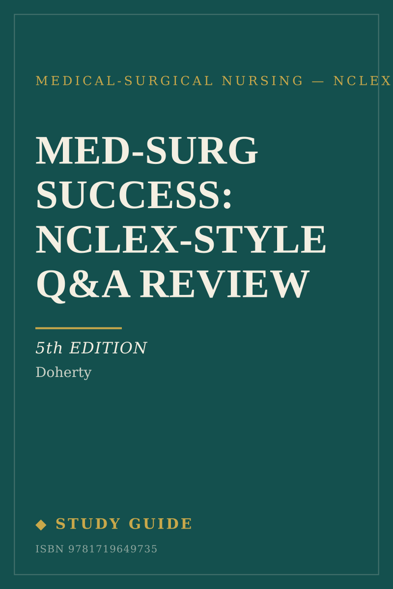 Med-Surg Success: NCLEX-Style Q&A Review (5th Edition) study guide cover