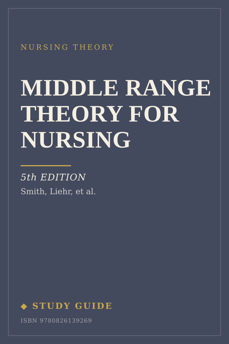 Middle Range Theory for Nursing (5th Edition) study guide cover