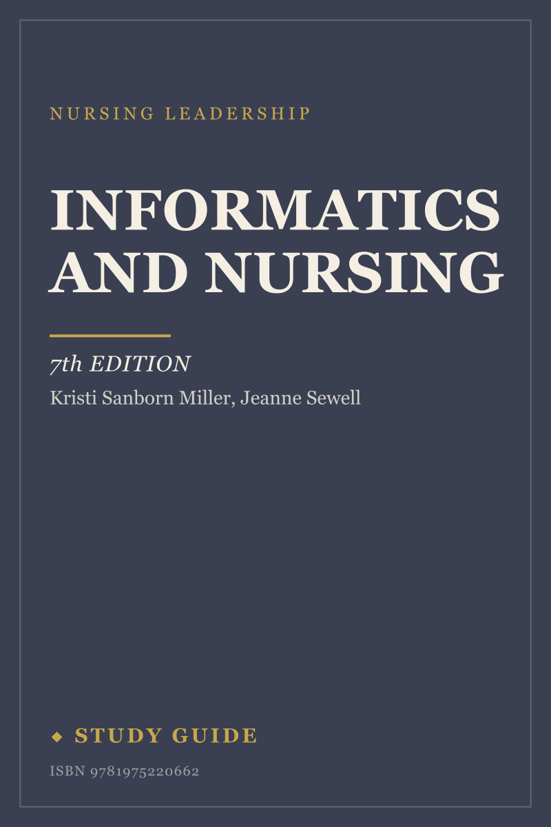 Informatics and Nursing (7th Edition) study guide cover