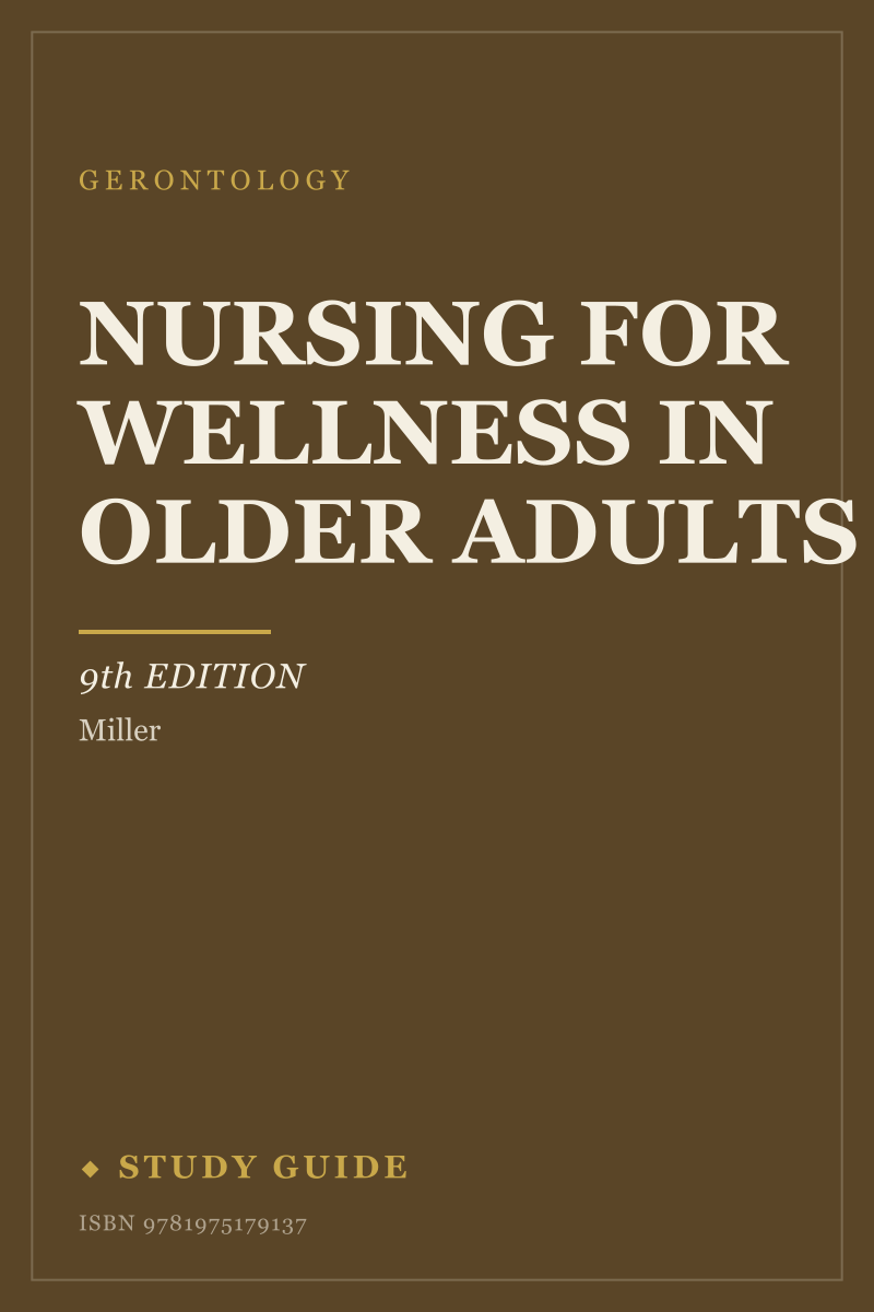 Nursing for Wellness in Older Adults (9th Edition) study guide cover