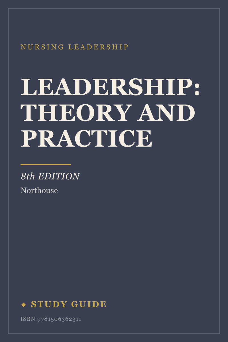 Leadership: Theory and Practice (8th Edition) study guide cover