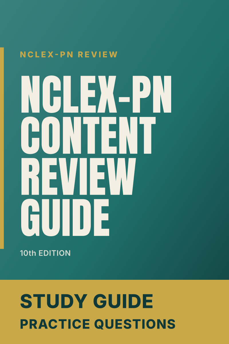 NCLEX-PN Content Review Guide (10th Edition) study guide cover