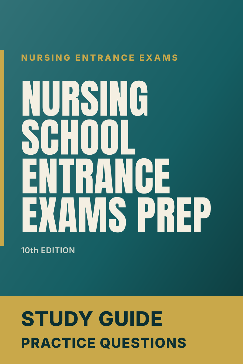 Nursing School Entrance Exams Prep (10th Edition) study guide cover