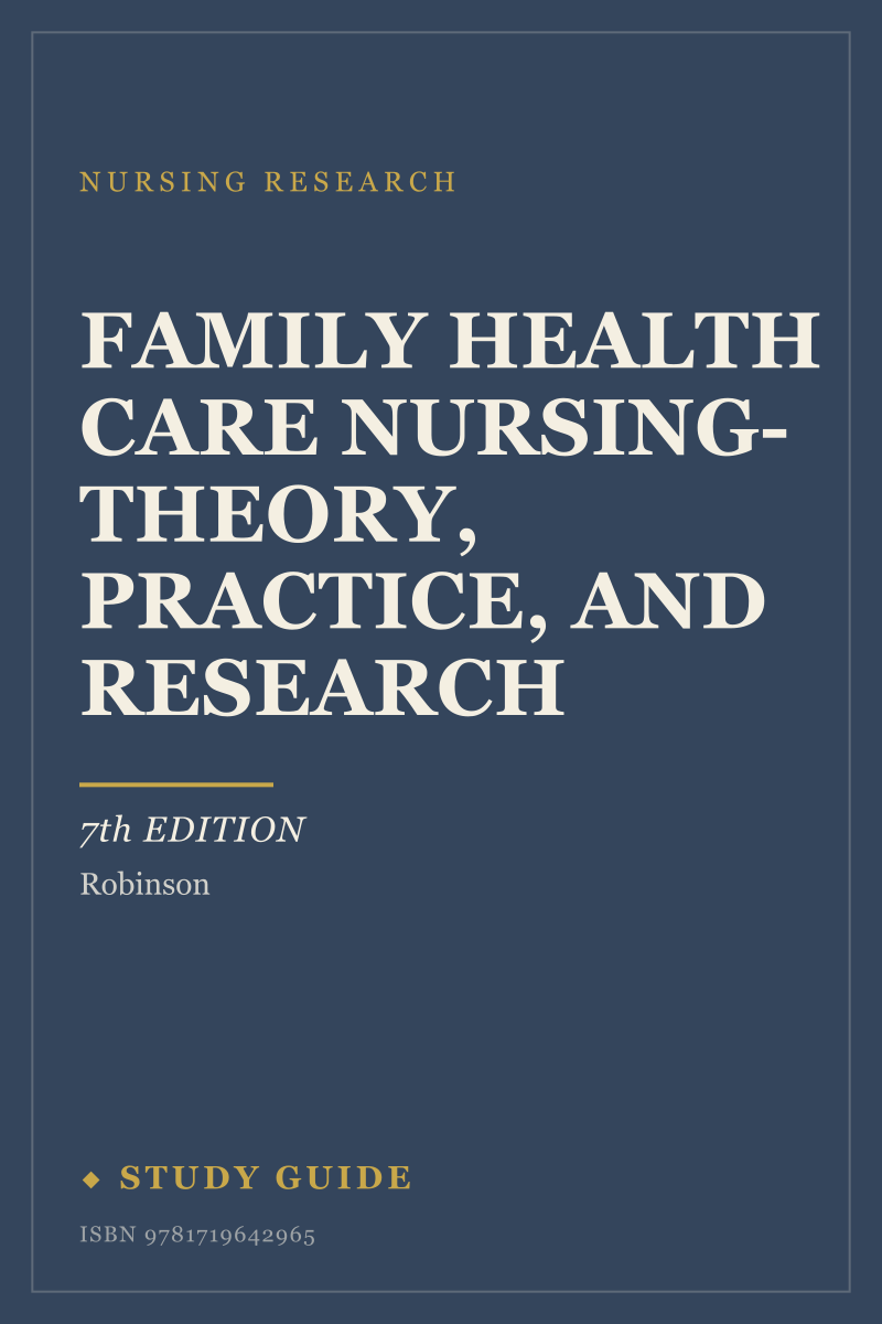 Family Health Care Nursing- Theory, Practice, and Research (7th Edition) study guide cover