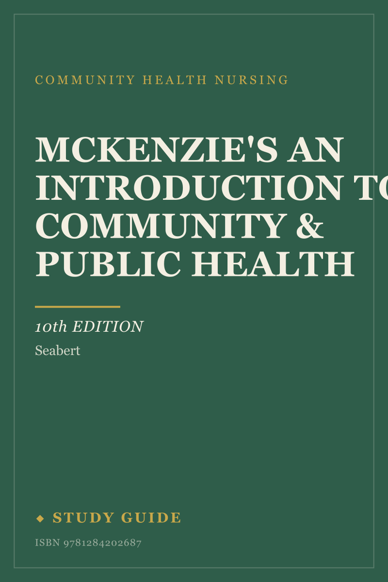 McKenzie's An Introduction to Community & Public Health (10th Edition) study guide cover