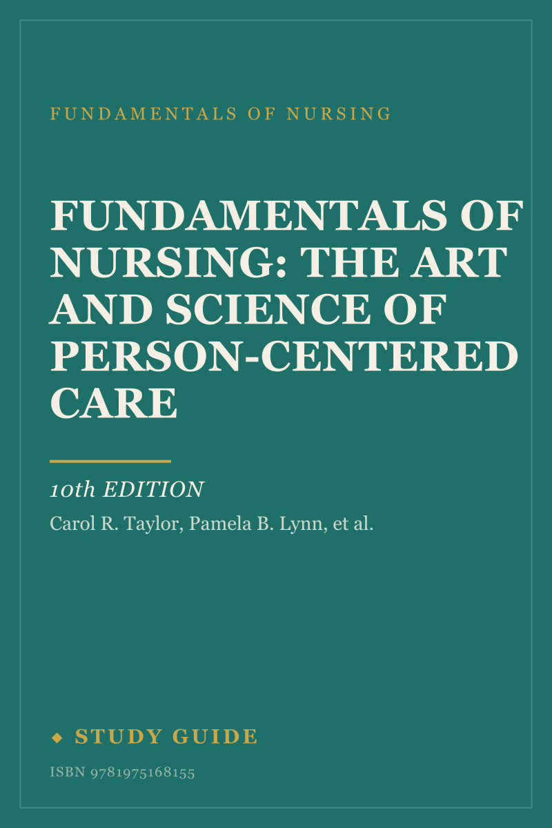 Fundamentals of Nursing: The Art and Science of Person-Centered Care (10th Edition) study guide cover