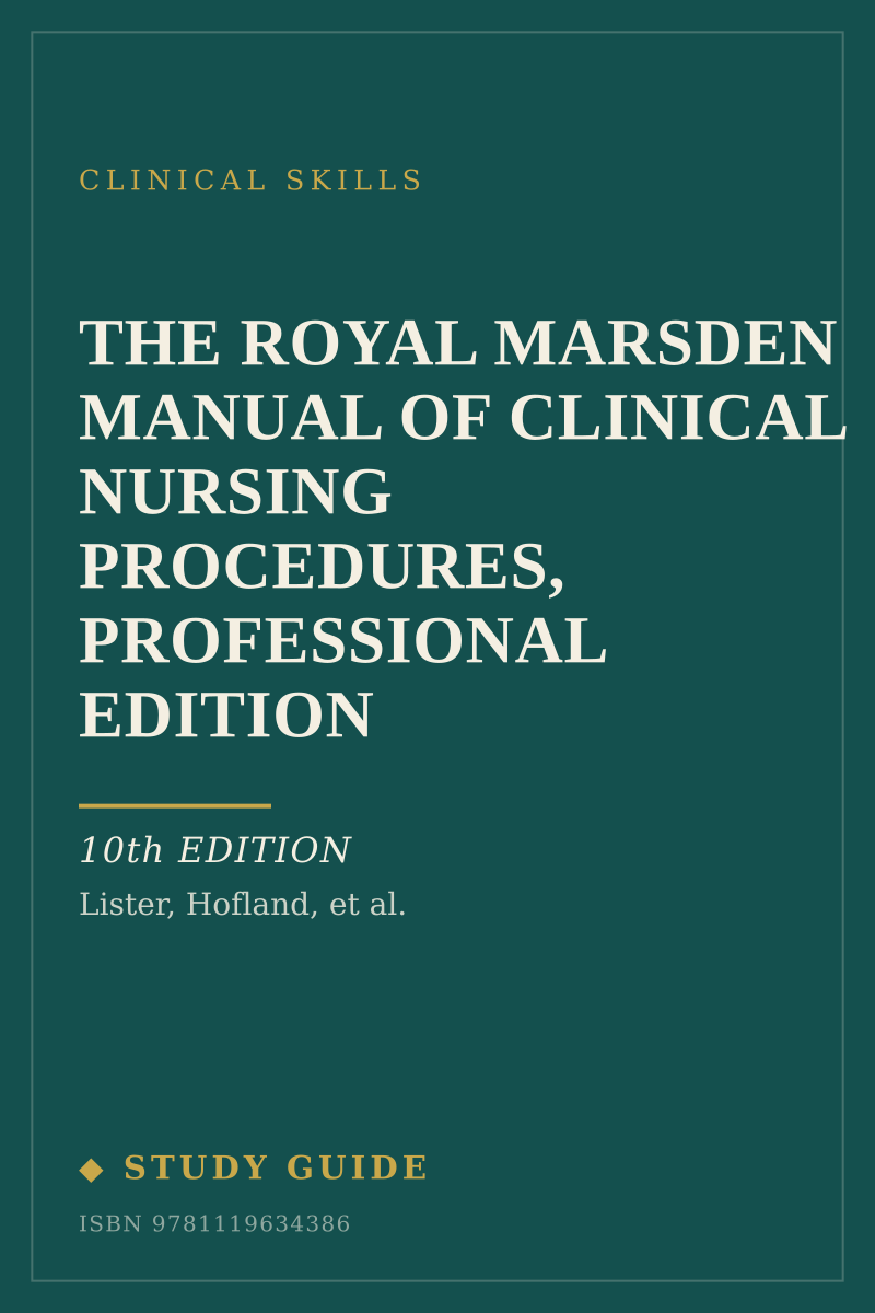 The Royal Marsden Manual of Clinical Nursing Procedures, Professional Edition (10th Edition) study guide cover