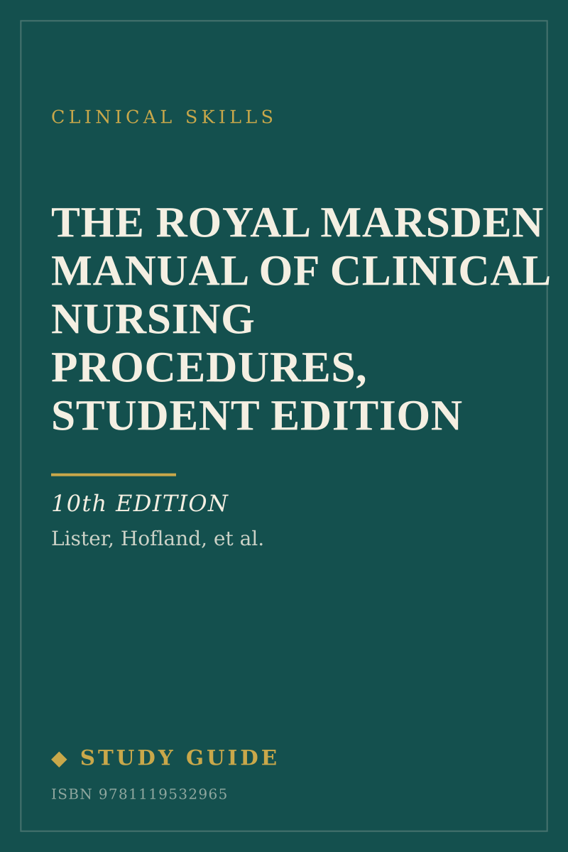 The Royal Marsden Manual of Clinical Nursing Procedures, Student Edition (10th Edition) study guide cover