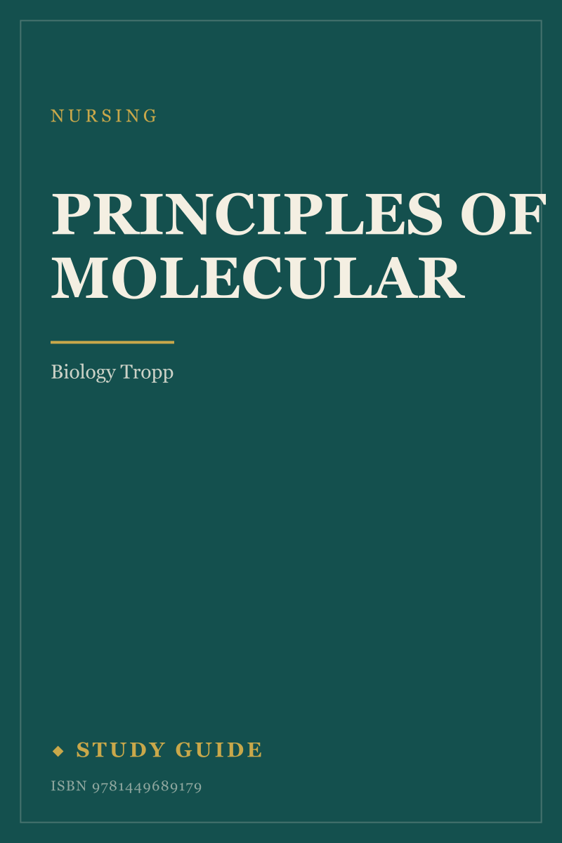 Principles of Molecular study guide cover