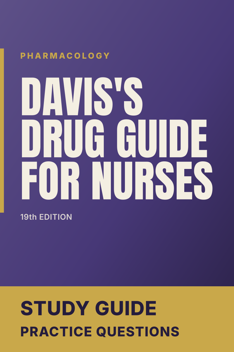 Davis's Drug Guide for Nurses (19th Edition) study guide cover