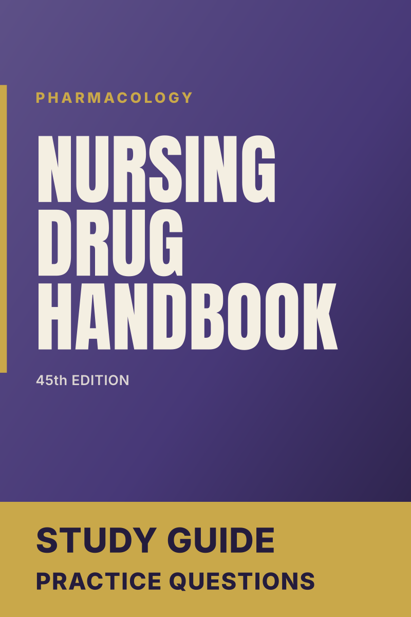 Nursing Drug Handbook (45th Edition) study guide cover