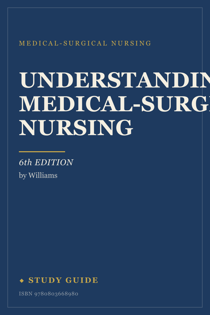 Understanding Medical-Surgical Nursing (6th Edition) study guide cover