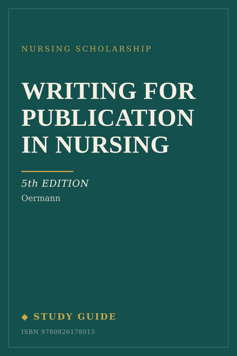 Writing for Publication in Nursing (5th Edition) study guide cover